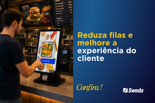 Reduza filas com o totem de autoatendimento Sweda