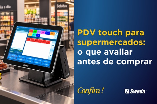 PDV touch screen para supermercados